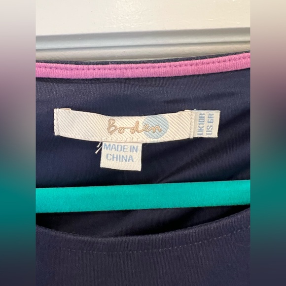 Boden Alice Colorblock Dress in Blue, Pink, and Yellow, size 6R - Picture 3 of 8